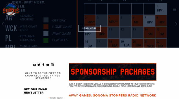 stompersbaseball.com