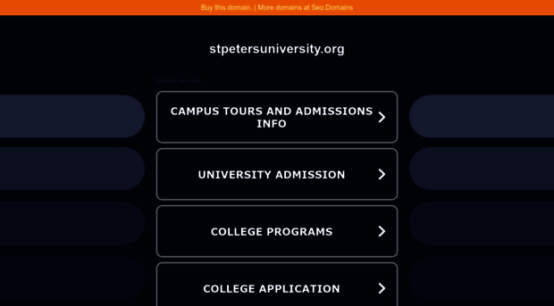 stpetersuniversity.org