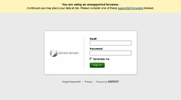 streetsmart.harvestapp.com