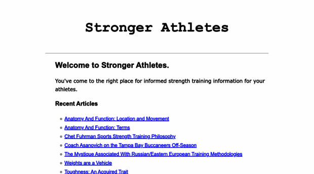 strongerathletes.com
