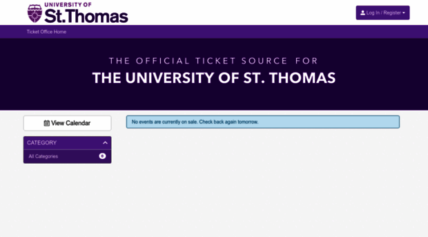 stthomas.universitytickets.com