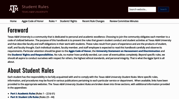 student-rules.tamu.edu