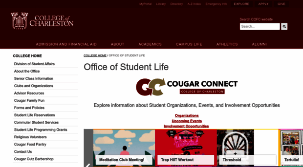 studentlife.cofc.edu