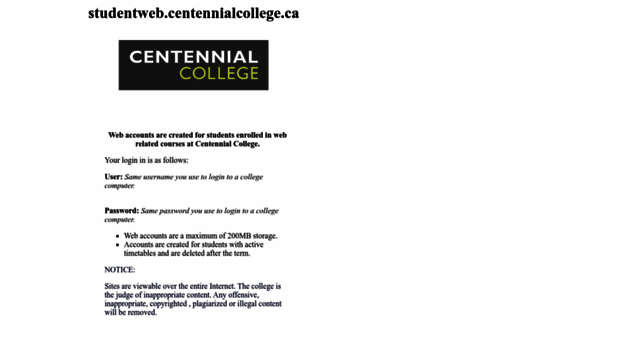 studentweb.cencol.ca