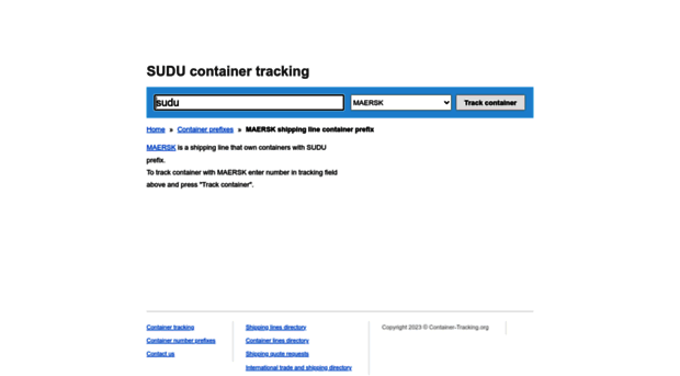 sudu.container-tracking.org