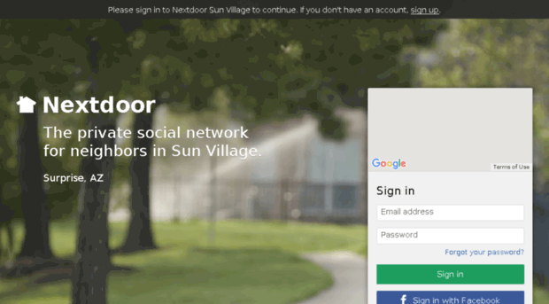 sunvillage.nextdoor.com