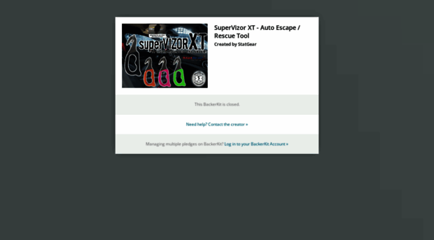 supervizor-xt-auto-escape-rescue-tool.backerkit.com