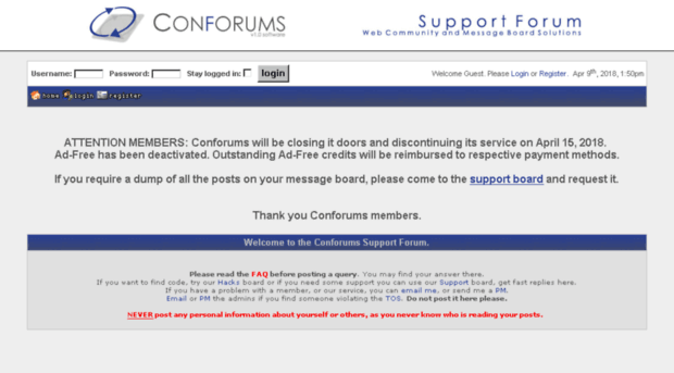 support.conforums.com