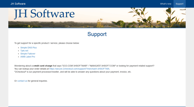 support.jhsoft.com