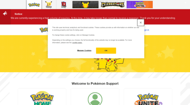 support.pokemon.com