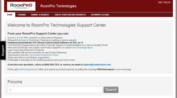 support.roomprotech.com