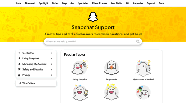 support.snapchat.com