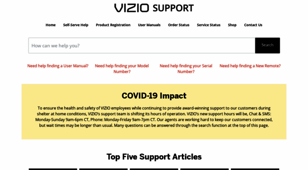 support.vizio.com