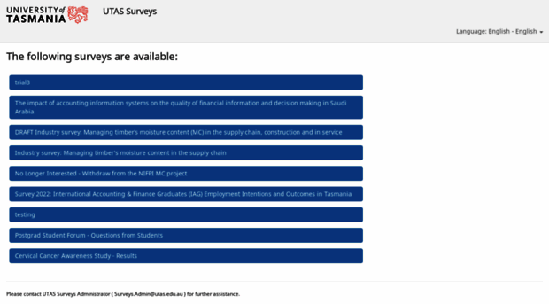 surveys.utas.edu.au