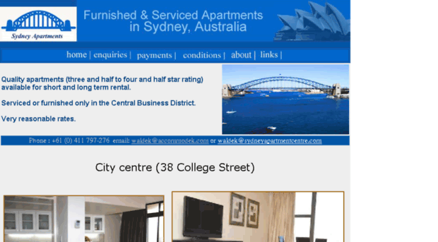 sydneyapartmentcentre.com