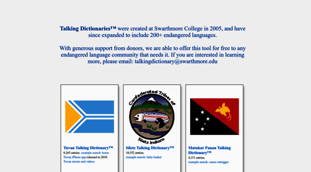 talkingdictionary.swarthmore.edu