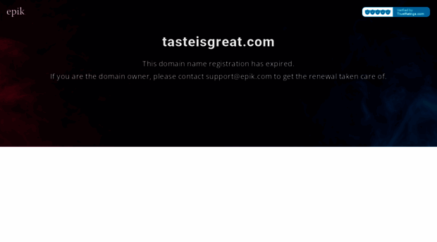 tasteisgreat.com