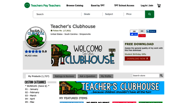 teachersclubhouse.com
