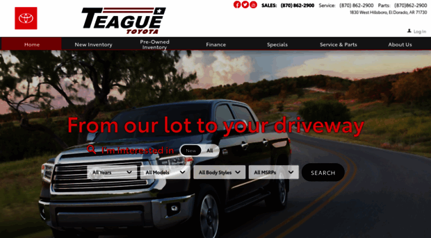 teaguetoyota.calls.net