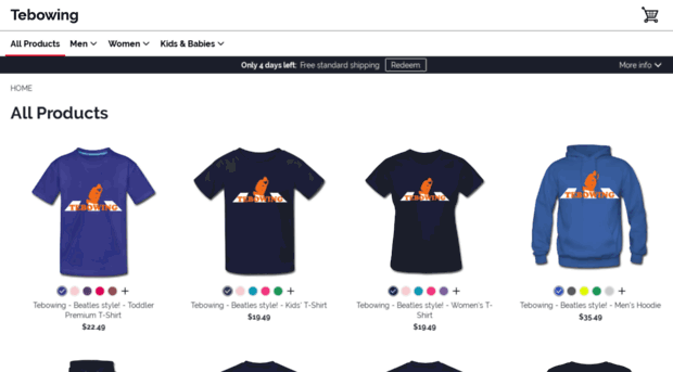 tebowing.spreadshirt.com