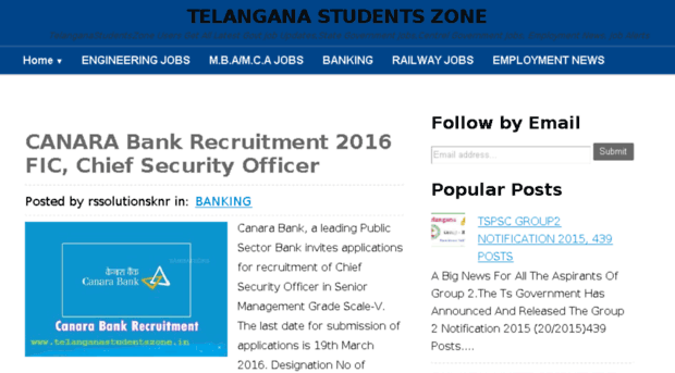 telanganastudentszone.in