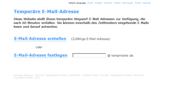 tempemail.gentleprojects.com