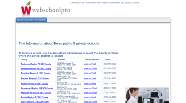 texas.webschoolpro.com