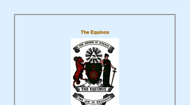 the-equinox.org
