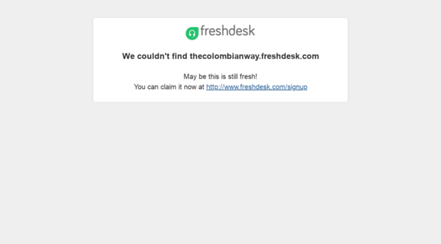 thecolombianway.freshdesk.com