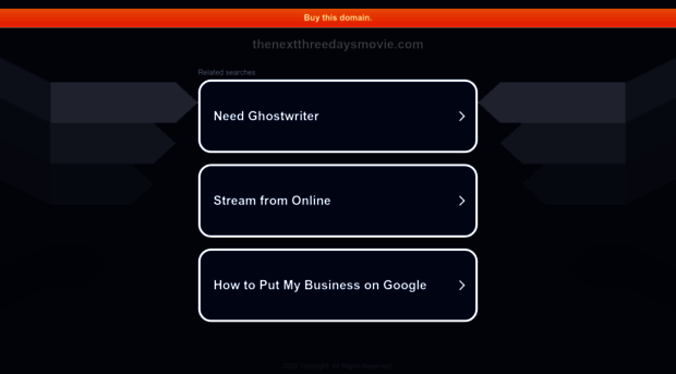 thenextthreedaysmovie.com