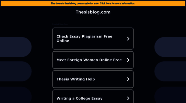 thesisblog.com