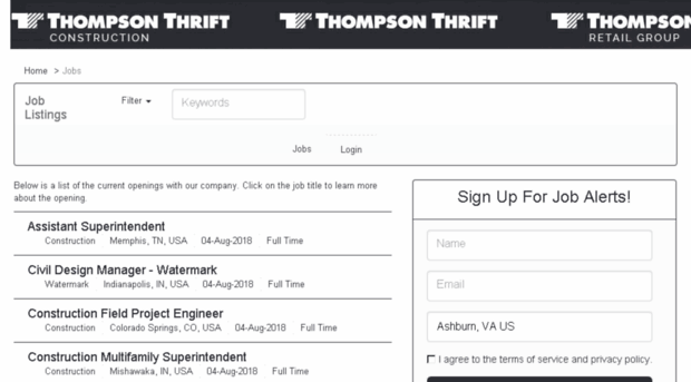 thompsonthrift.applicantpro.com