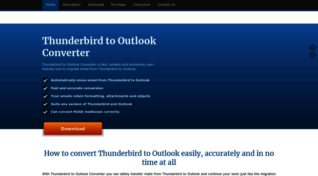 thunderbirdtooutlook.com