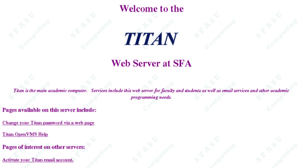 titan.sfasu.edu