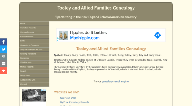 tooleyfamilygenealogy.com