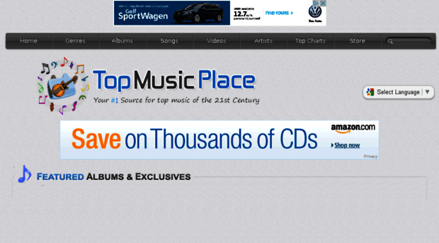 topmusicplace.com