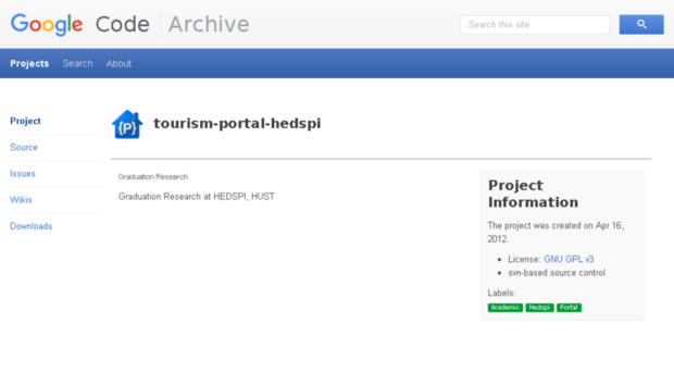 tourism-portal-hedspi.googlecode.com