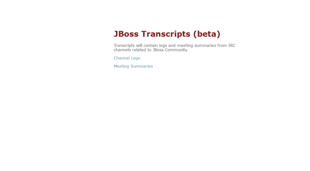 transcripts.jboss.org