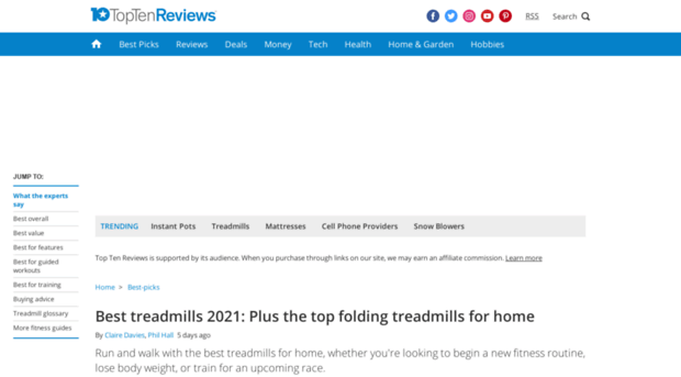 treadmill-review.toptenreviews.com
