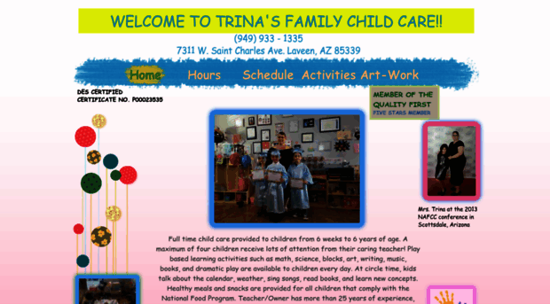 trinasfamilychildcare.com