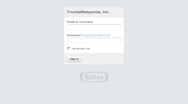 trustedresponse.sifterapp.com
