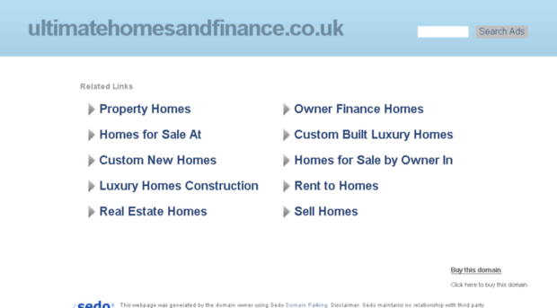 ultimatehomesandfinance.co.uk
