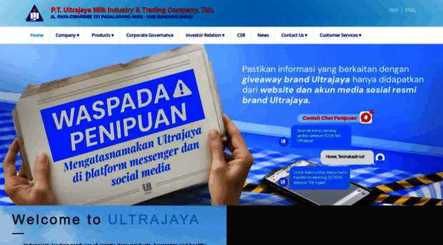 ultrajaya.co.id