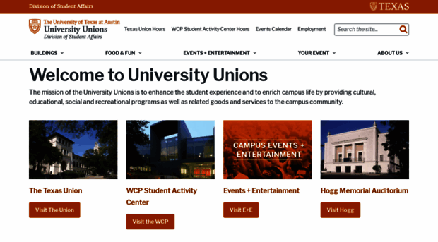 universityunions.utexas.edu