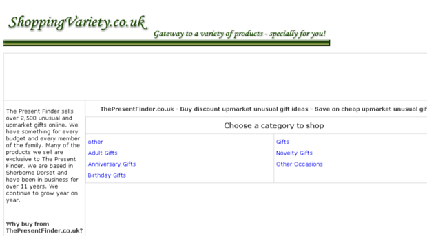 unusual-upmarket-gifts.shoppingvariety.co.uk