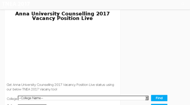 vacancy.annauniversitycounsellinglive.com