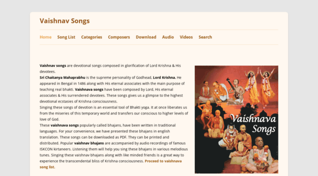 vaishnavasongs.com