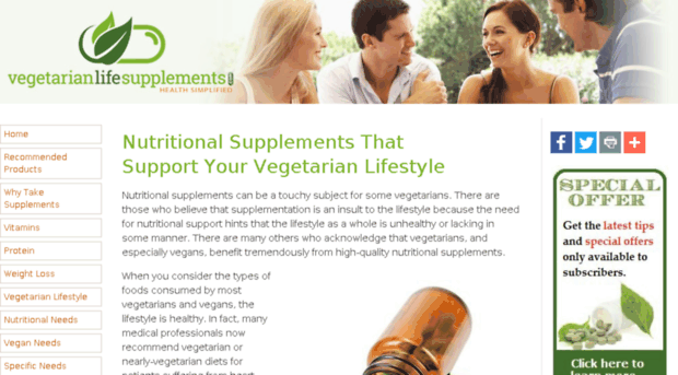 vegetarianlifesupplements.com