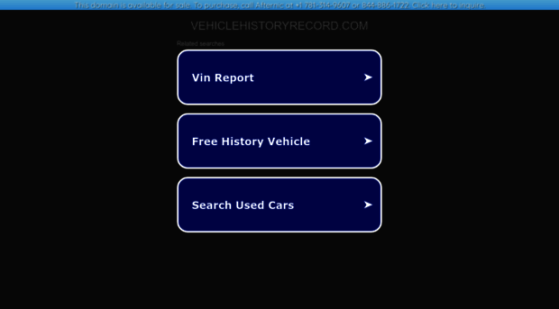vehiclehistoryrecord.com