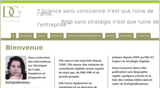 veroniquedacosta.bedigitalbusiness.com
